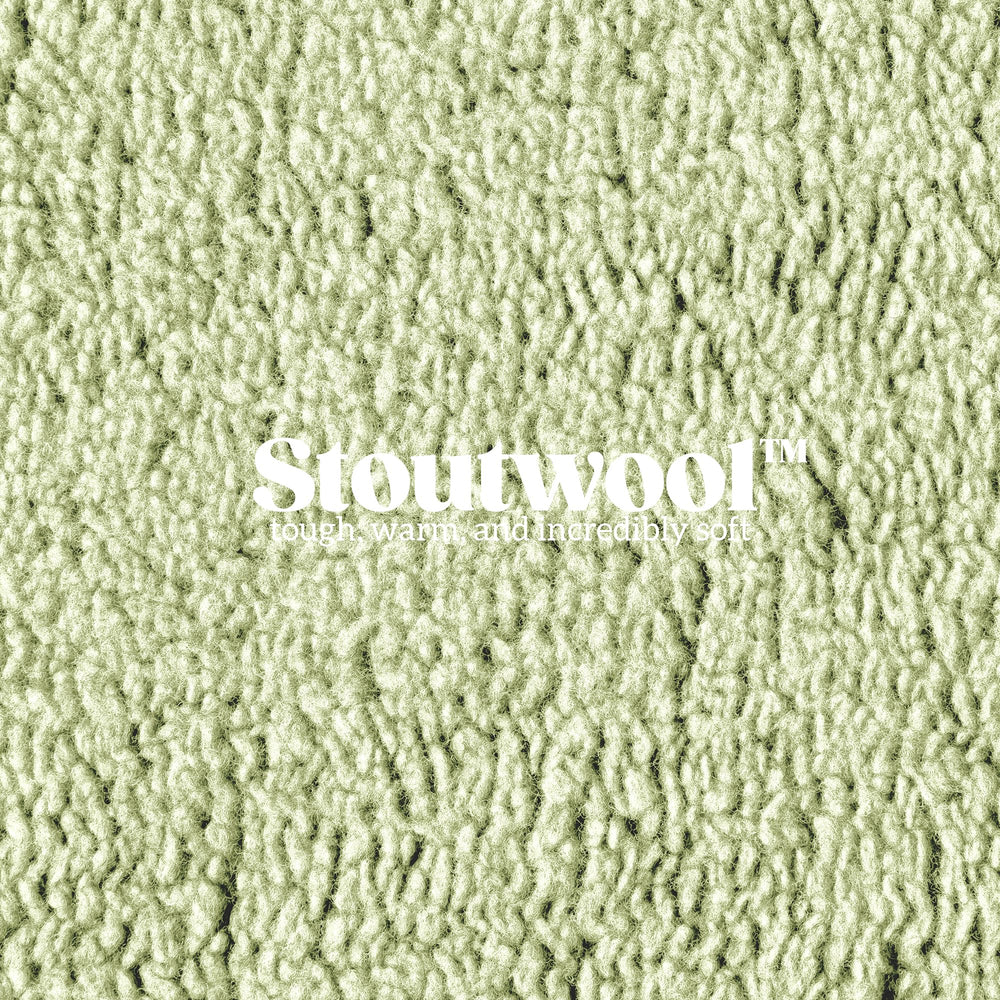 Textura Lambswool Densa de Pelzin Stoutwool, tacto suave y cálido para mascotas.