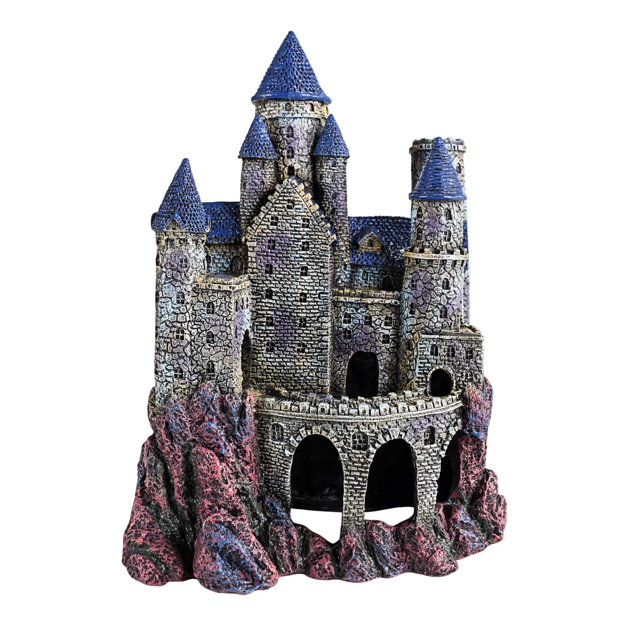 Penn-Plax Age-of-Magic castillo mago frente: adorno colorido y seguro para acuarios.