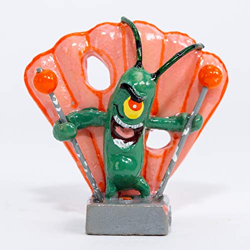 Penn-Plax Plankton mini ornamento base resistente estable.