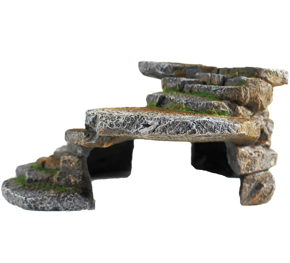 PENN-PLAX Reptology Shale Scape de resina duradera para acuarios.
