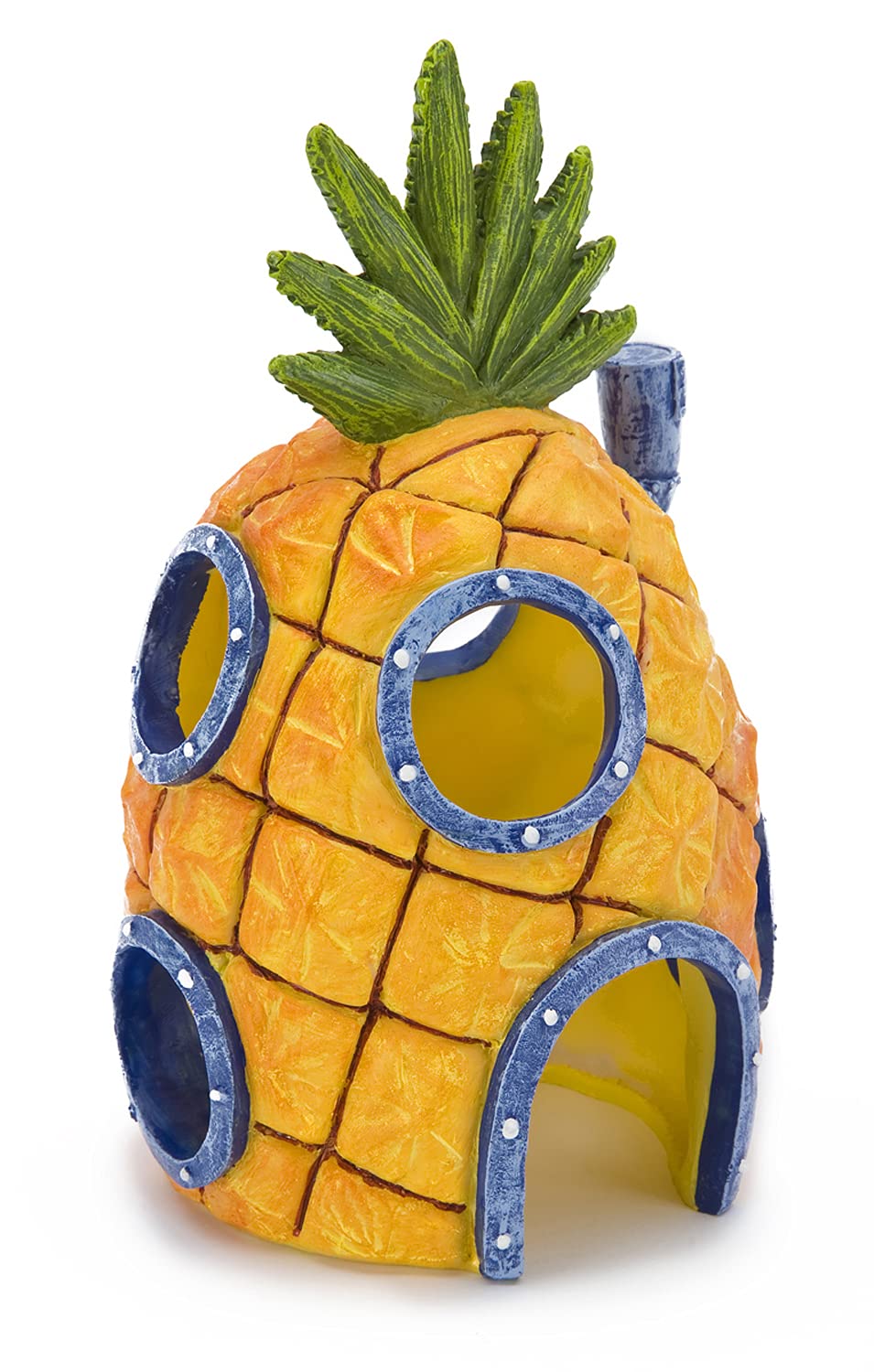 Penn-Plax Spongebob Maison Ananas dans l’aquarium, décor officiel qui égaye le réservoir.