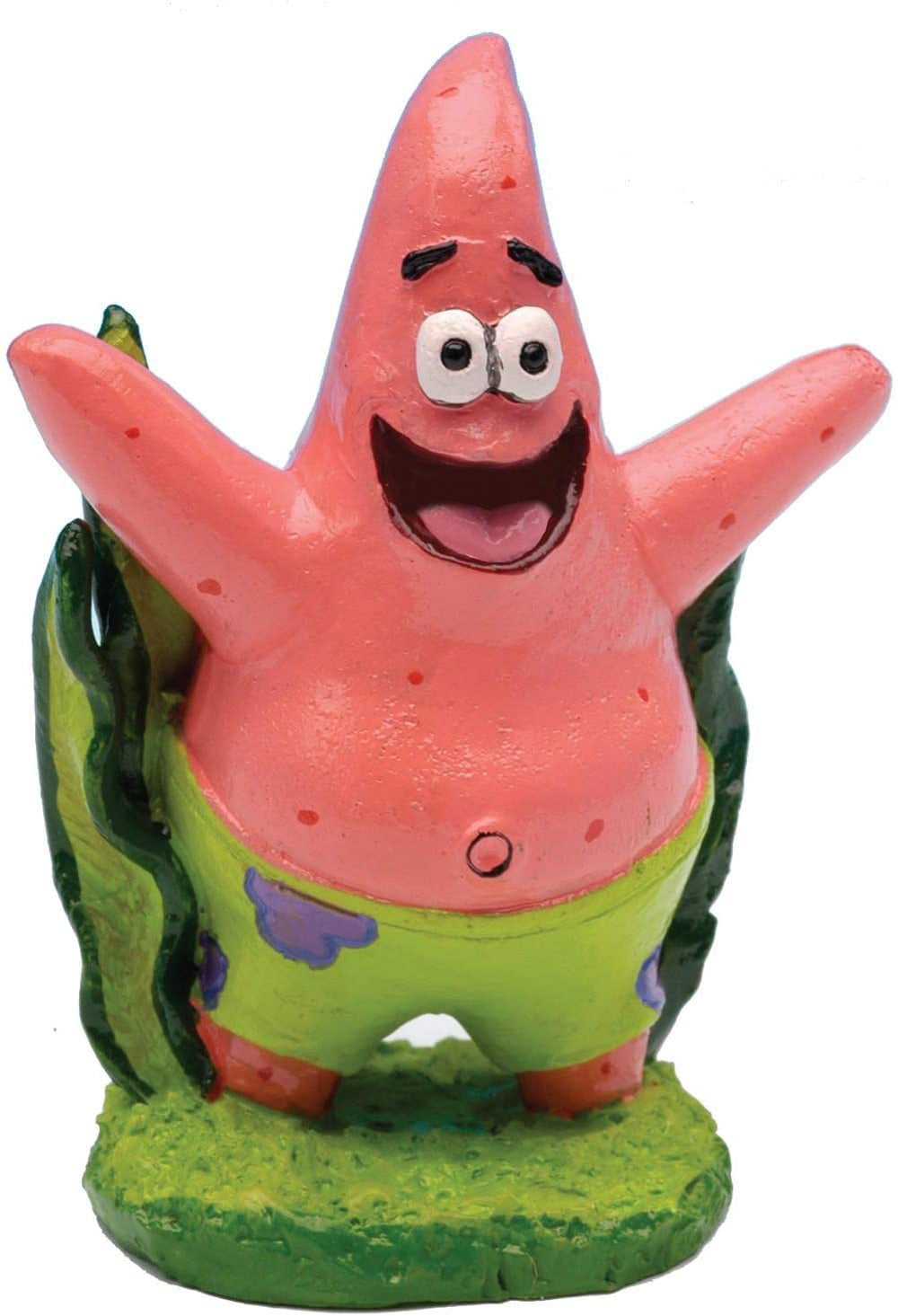 Penn-Plax Set de figuras SpongeBob para acuario, transforma el tanque en escena divertida.
