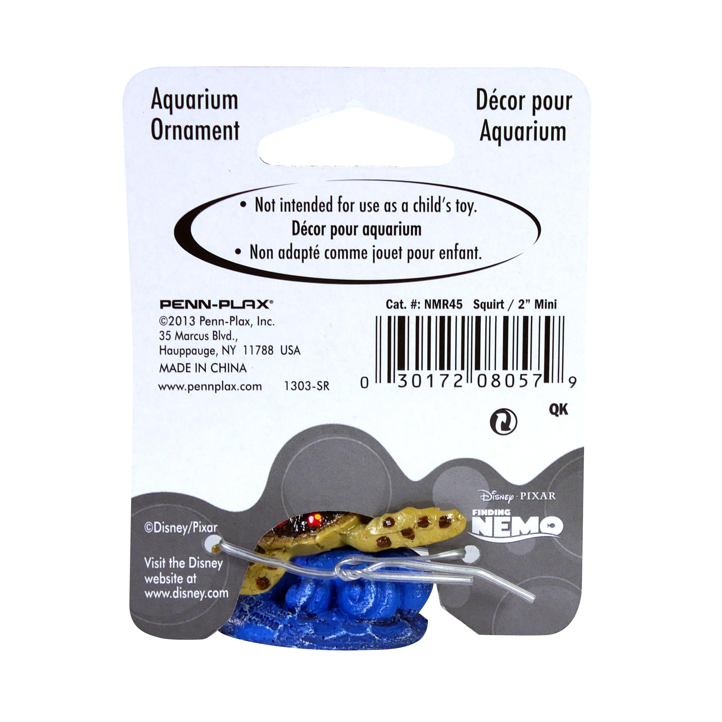 Penn-Plax Squirt mini, compatible con peces, ornamento decorativo seguro para acuarios.