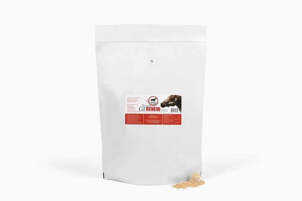 Ingredientes orgánicos de Pennwoods GI Renew para la salud intestinal.