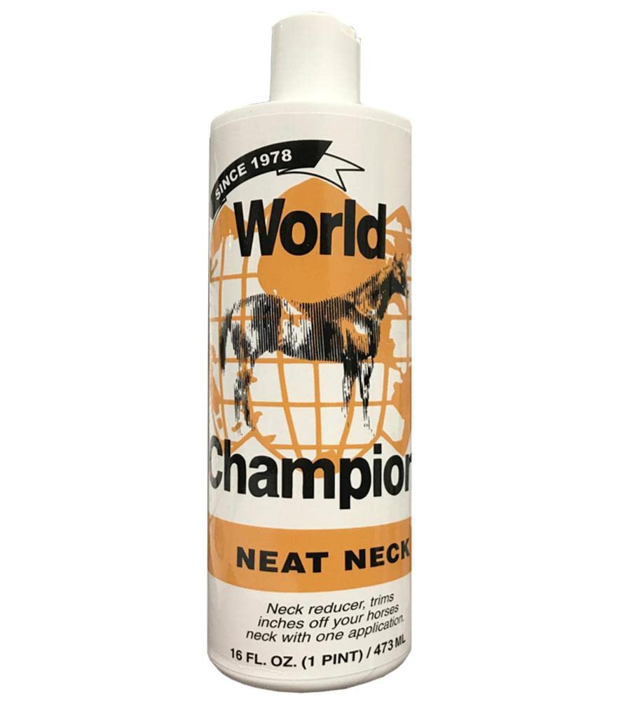 Pepi Sudor de Cuello 16oz en bote, uso seguro para reducir visualmente el cuello del caballo.