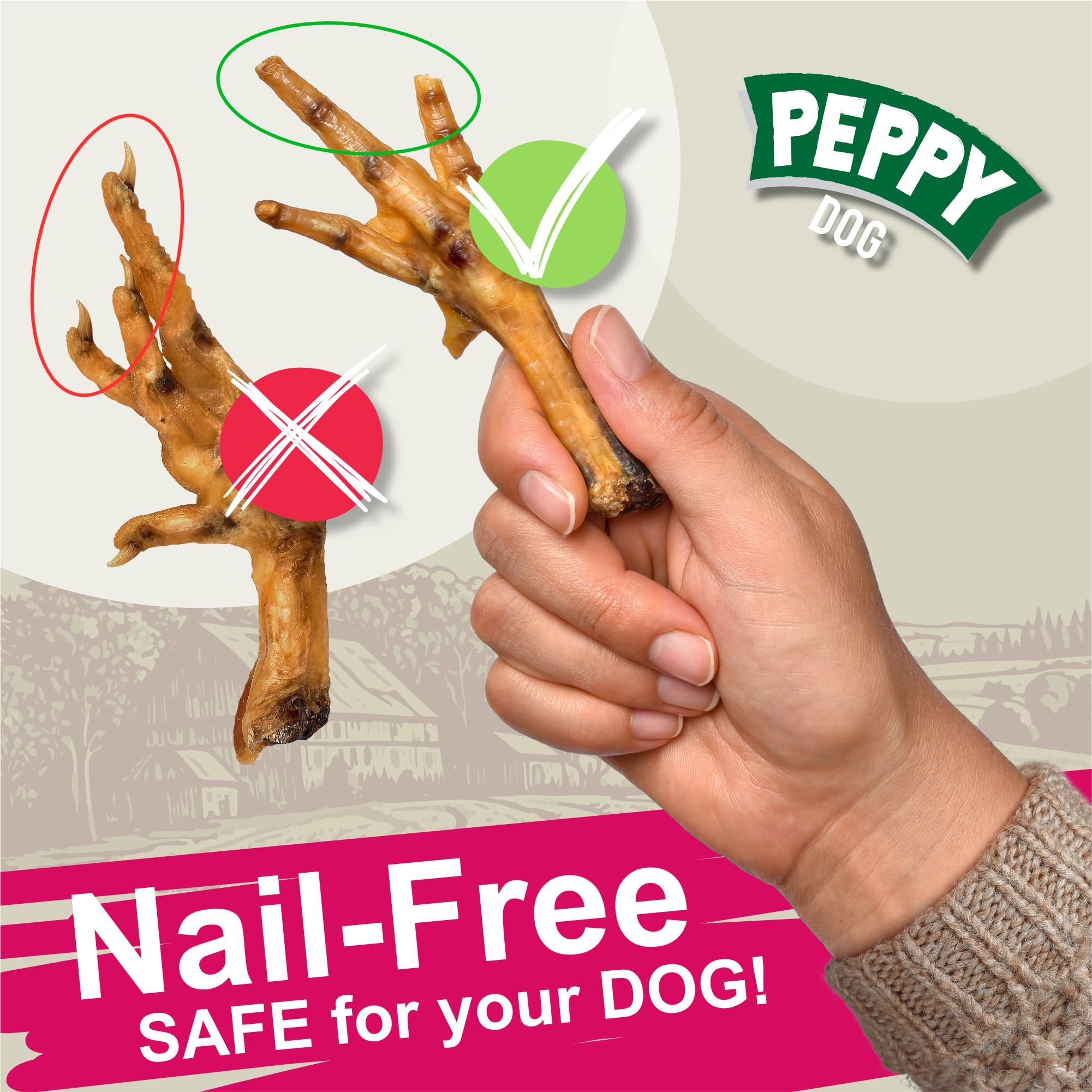PEPPY DOG Golosina dental para perros, ayuda potencial a la higiene bucal