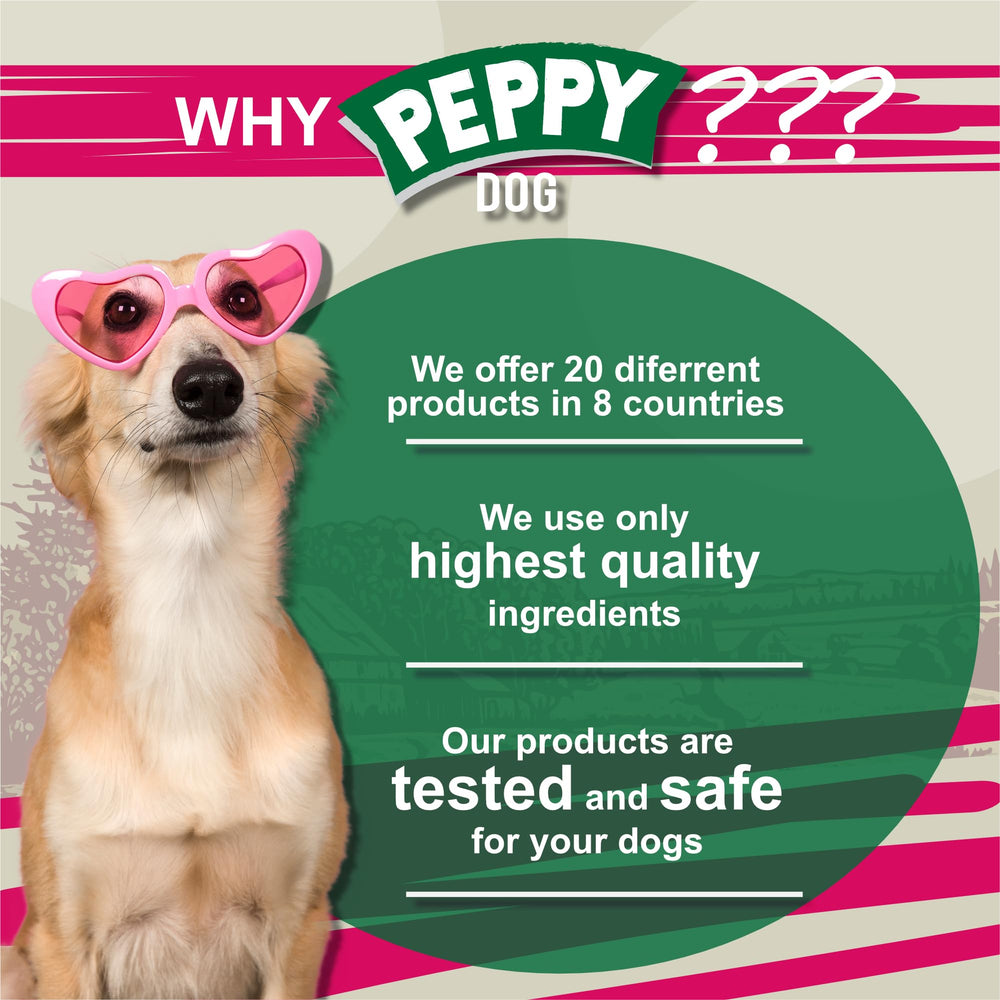 PEPPY DOG Uso diario: premio seguro para entrenamiento.