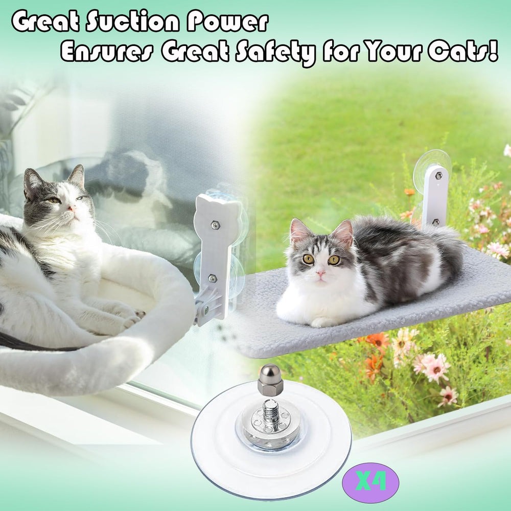 Montaje sin herramientas con percha Generic para gatos, instalación rápida y sin complicaciones.