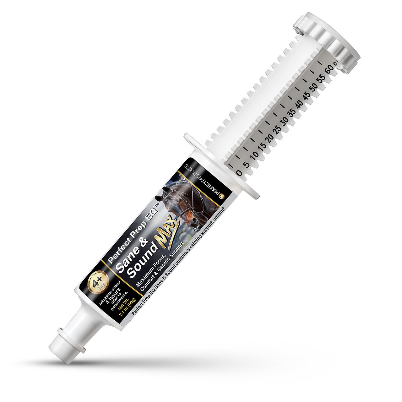 Etiqueta de Perfect Prep EQ Paste sin sustancias prohibidas para competencia