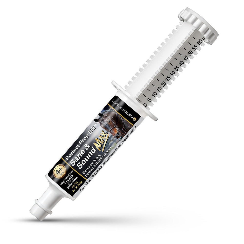 Etiqueta de Perfect Prep EQ Paste sin sustancias prohibidas para competencia