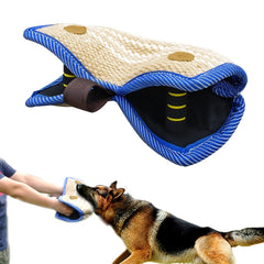 PET ARTIST cuña de mordida en yute y lino para entrenamiento resistente