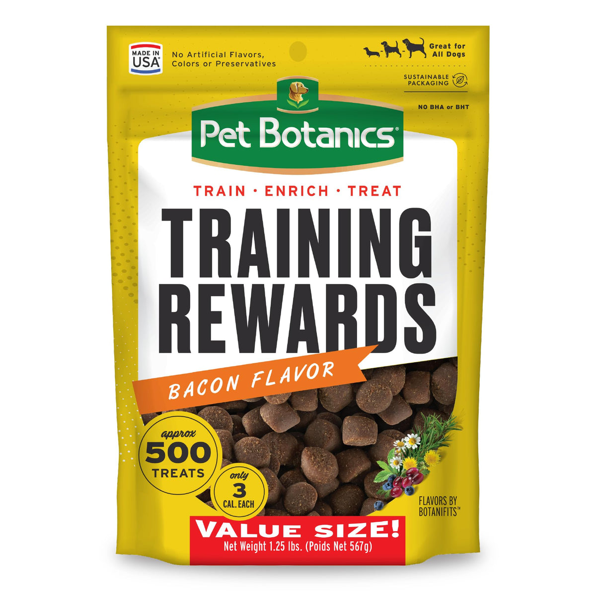 Pet Botanics Recompensas de entrenamiento 20 oz, bocaditos para sesiones de adiestramiento.