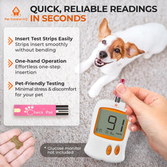 Pet Control HQ lancetas y caja: ahorro y pruebas confiables en casa.
