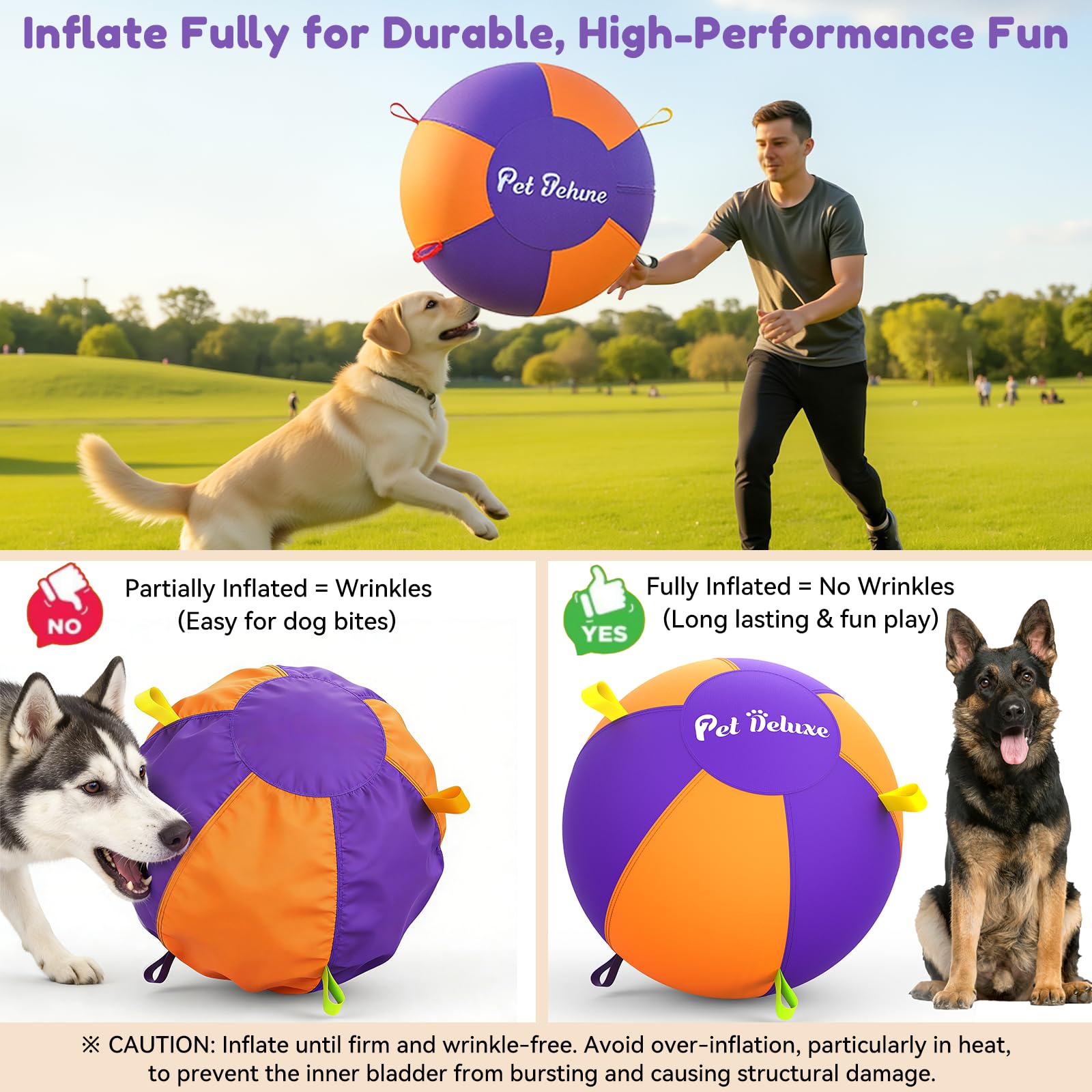 Pet Deluxe seis manijas de colores para agarre y lanzamiento