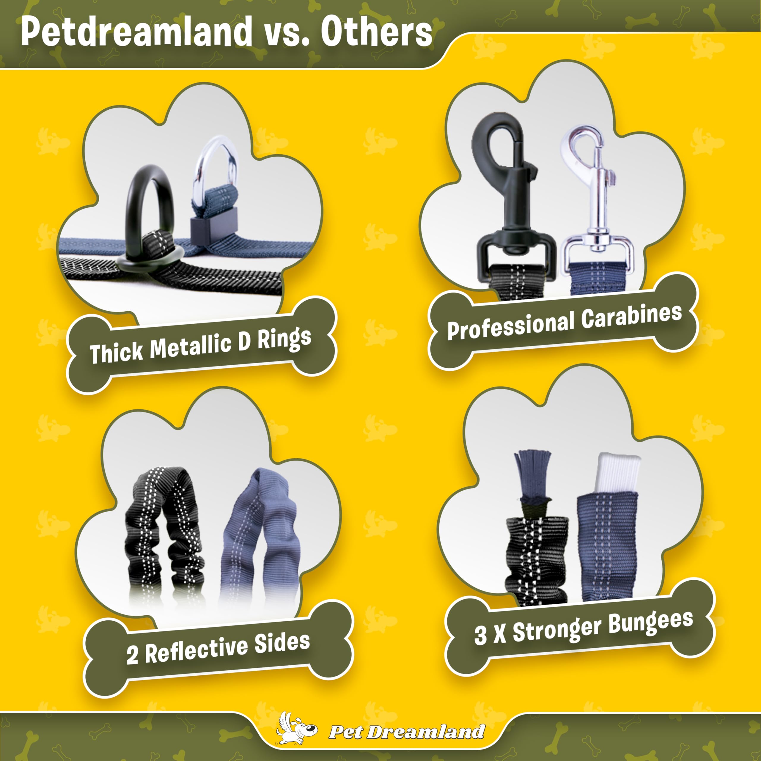 Pet Dreamland: libertad de manos libres para caminar con dos perros.