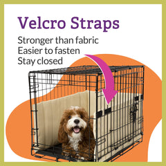 Pet Dreams correas velcro resistentes, 9 tiras que sujetan la funda.