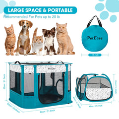 PETEASE jaula para gatos para acampar permite montaje rápido y transporte cómodo.