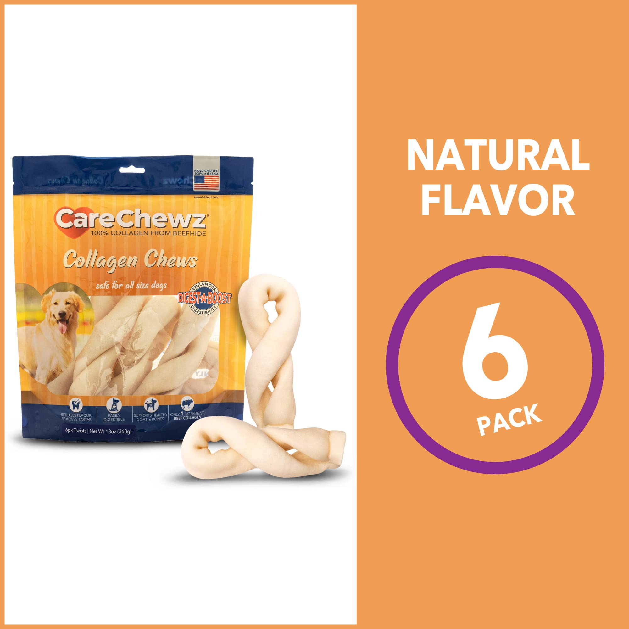CareChewz sabor natural, aceptación fácil para perros
