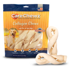 CareChewz de Pet Factory, twists de colágeno, sabor natural, limpieza dental suave