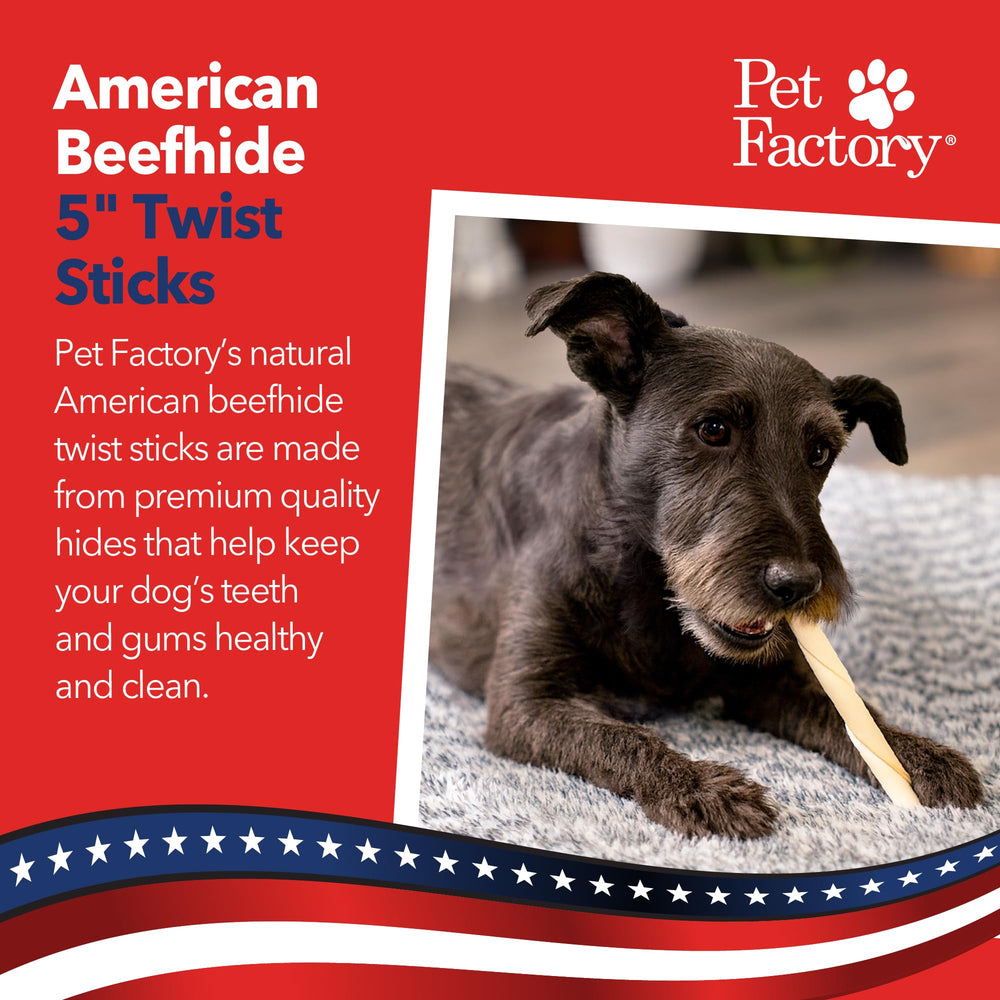 Pet Factory cuidado oral para perros: hueso dental natural para masticación diaria