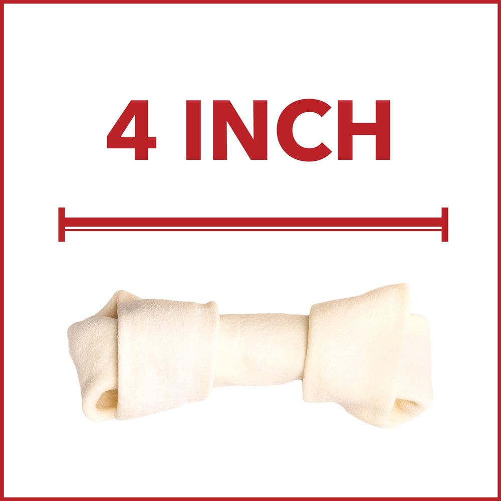 Pet Factory huesos con nudo, piel de res, para perros pequeños.