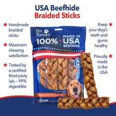 Pet Factory limpieza dental natural al masticar para perros medianos.