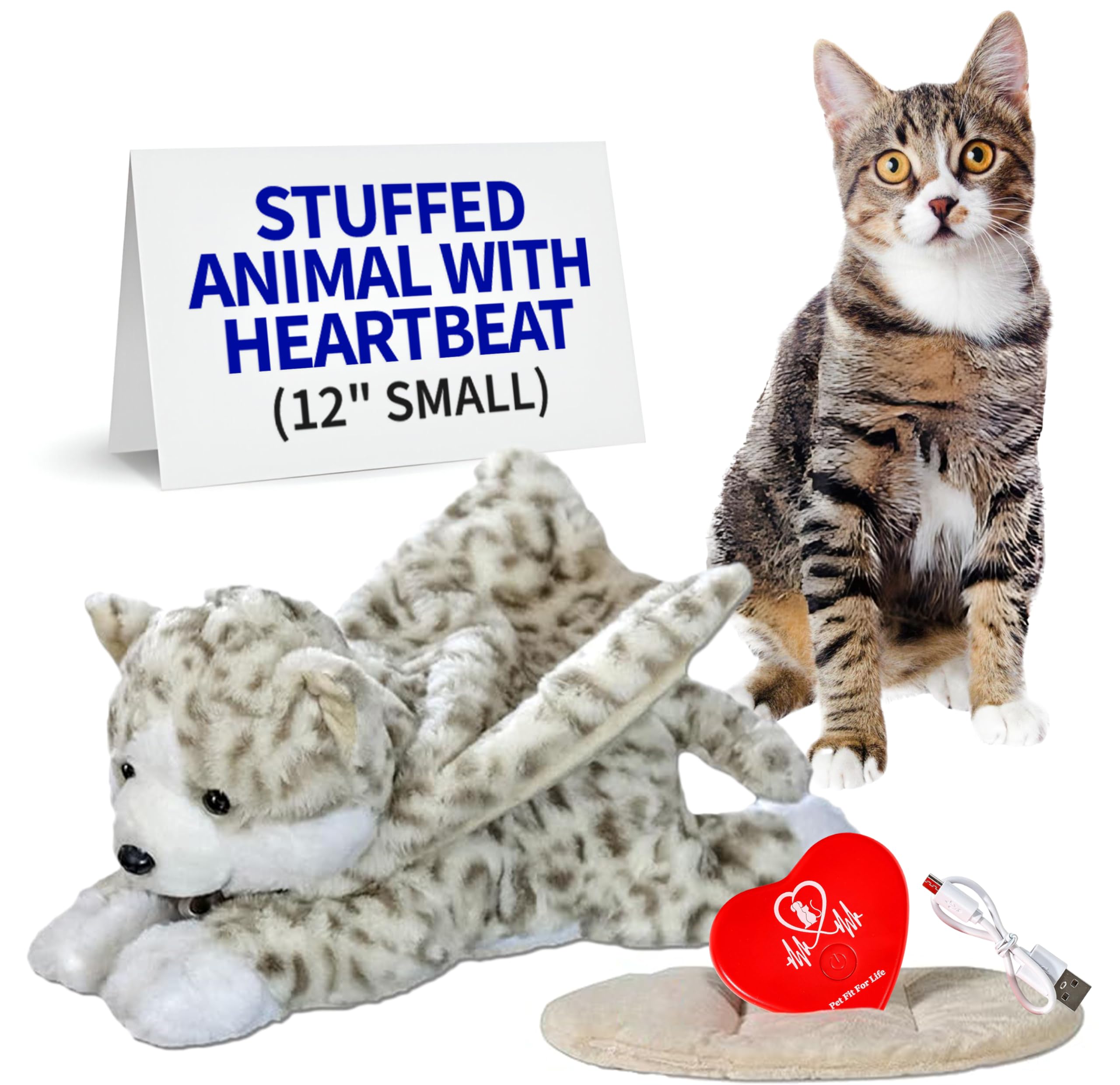 Pet Fit For Life peluche latido del corazón para gatos, calma al dormir