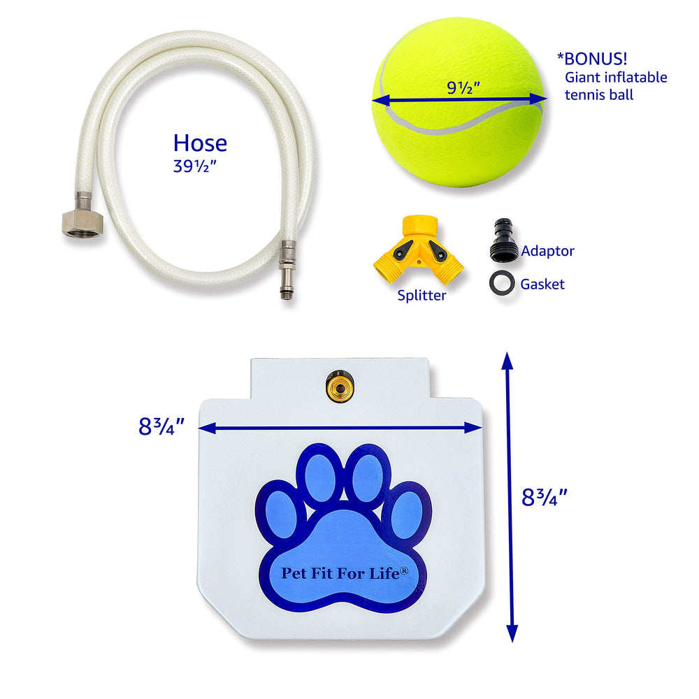 Rociador de agua para perro de Pet Fit For Life, refresca y entretiene al exterior.
