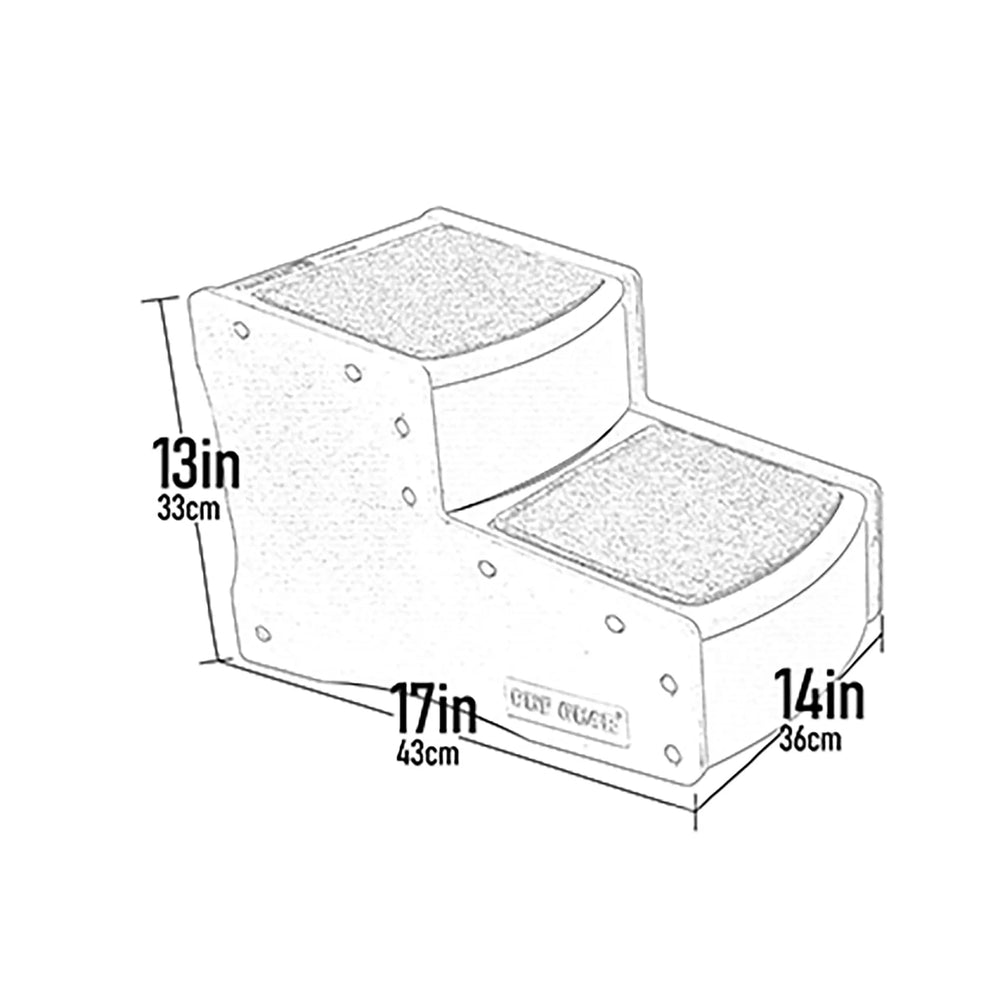 Base antideslizante de Pet Gear Easy Step II que mantiene estable el escalón