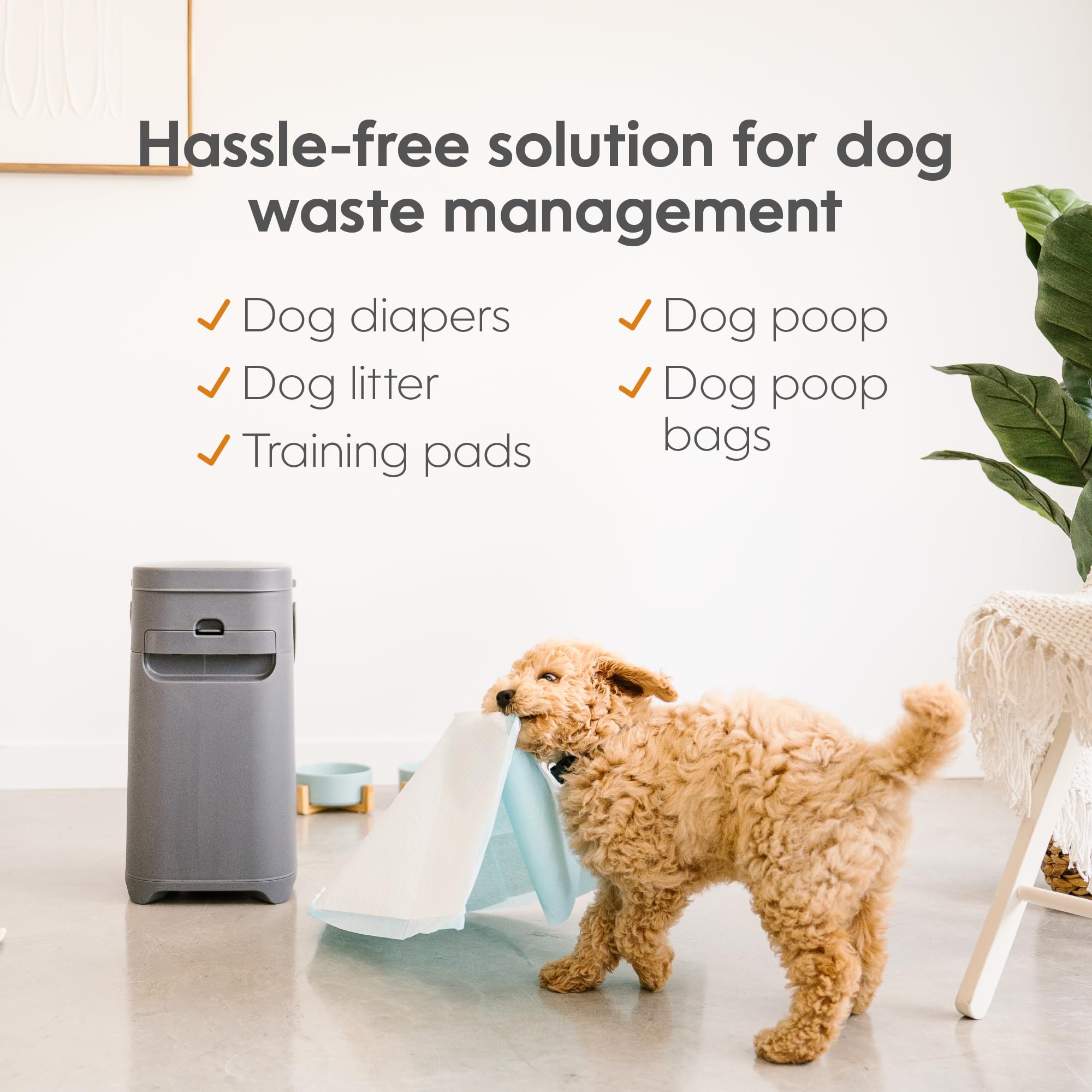 La tecnología odor-lock de Pet Genie Pail bloquea olores de forma confiable