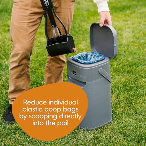 Pet Genie Pail uso en casa y jardín para desechos caninos