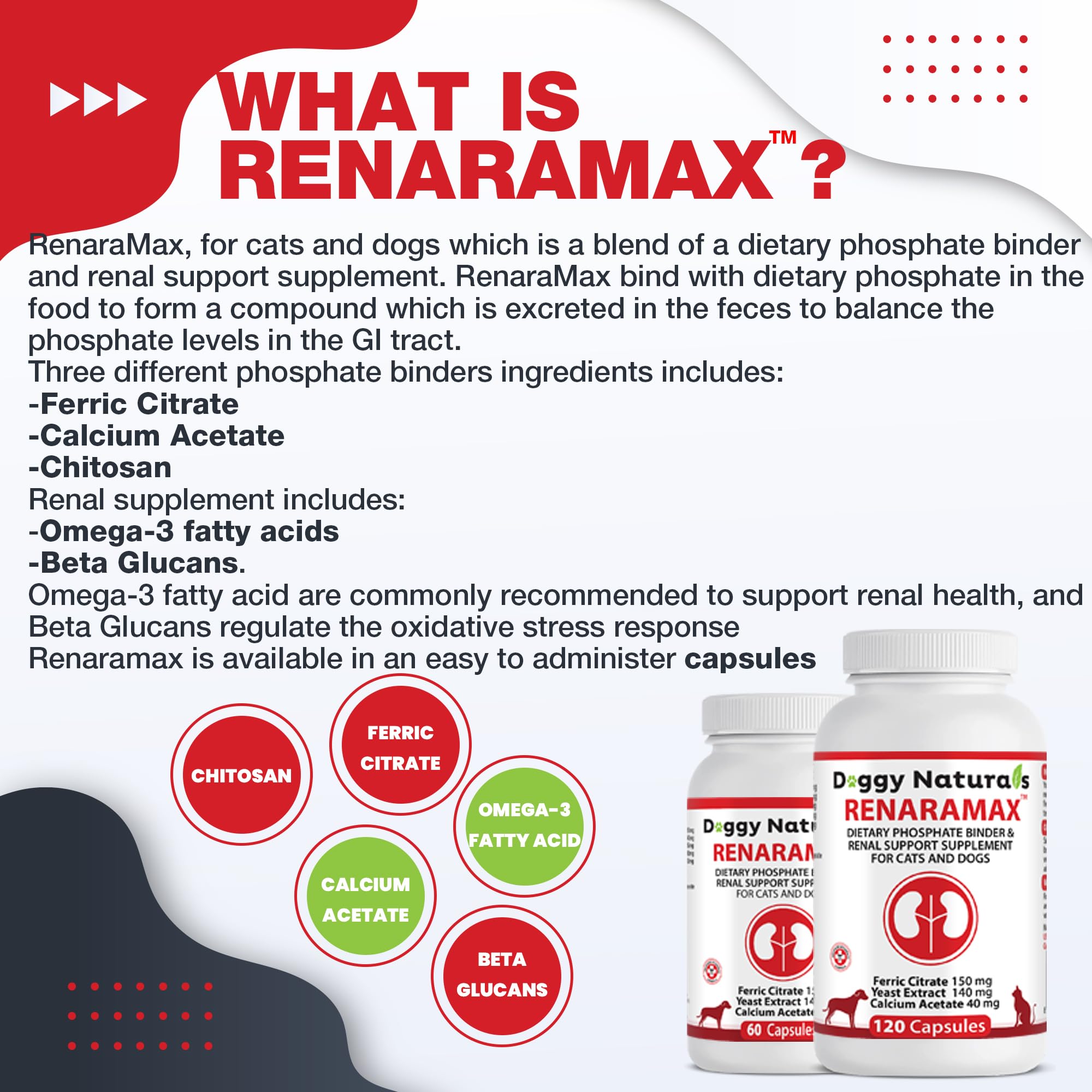 Renaramax beta glucanos para modular el estrés oxidativo en mascotas