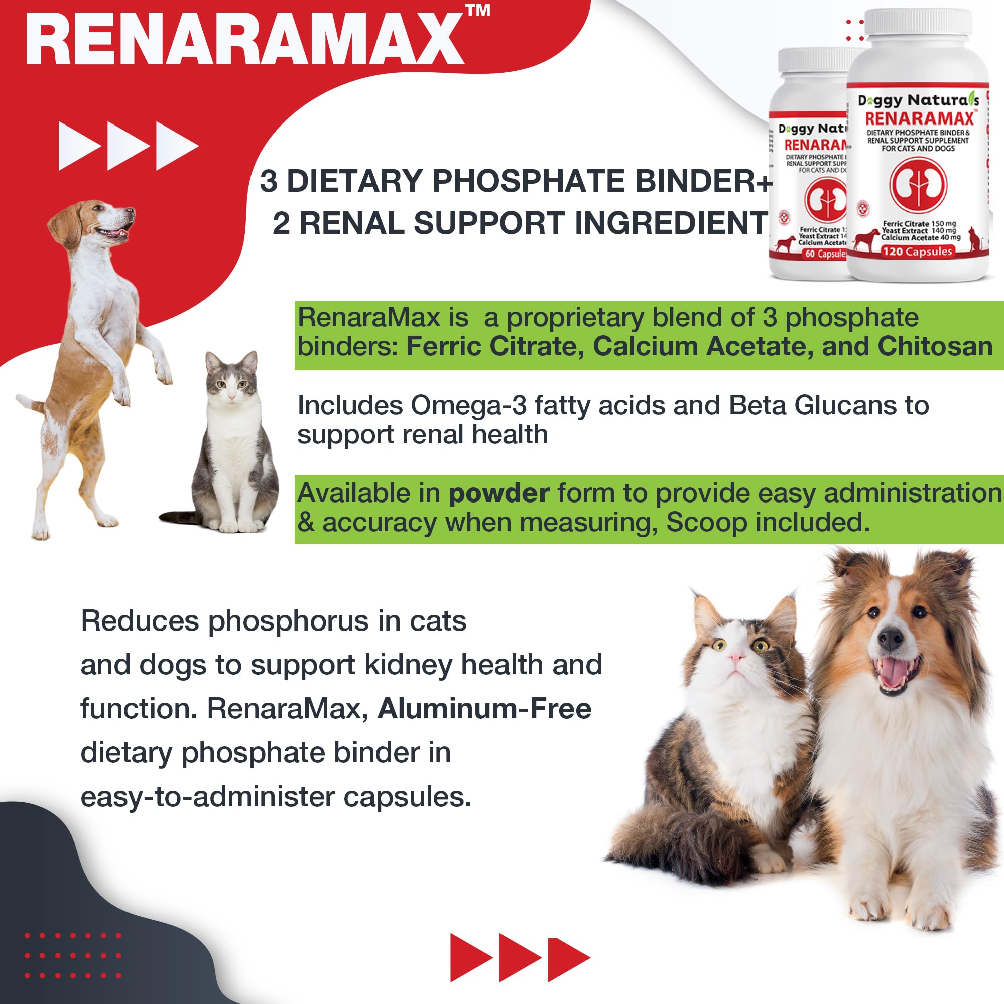 Renaramax ingredientes clave para soporte renal en mascotas