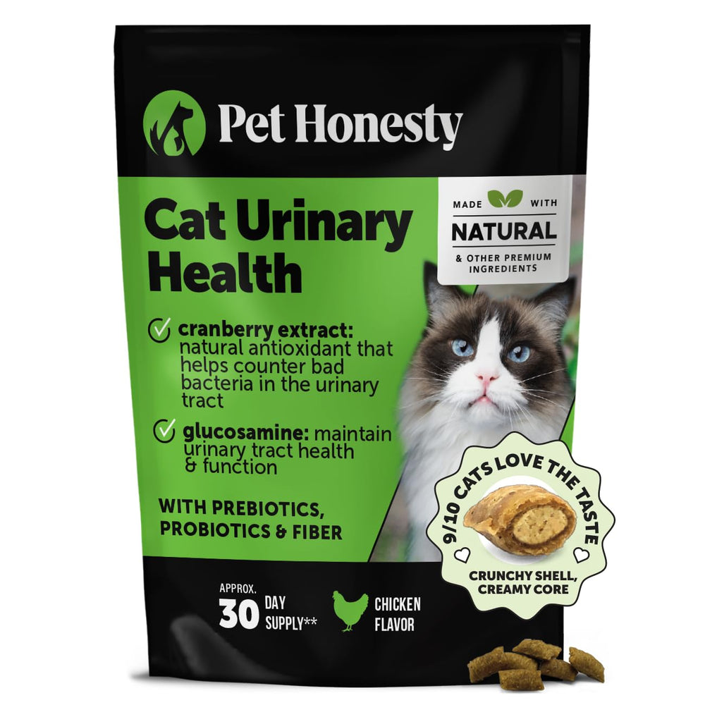 Pet Honesty gat o salud urinaria crujiente-cremosa para el bienestar del felino
