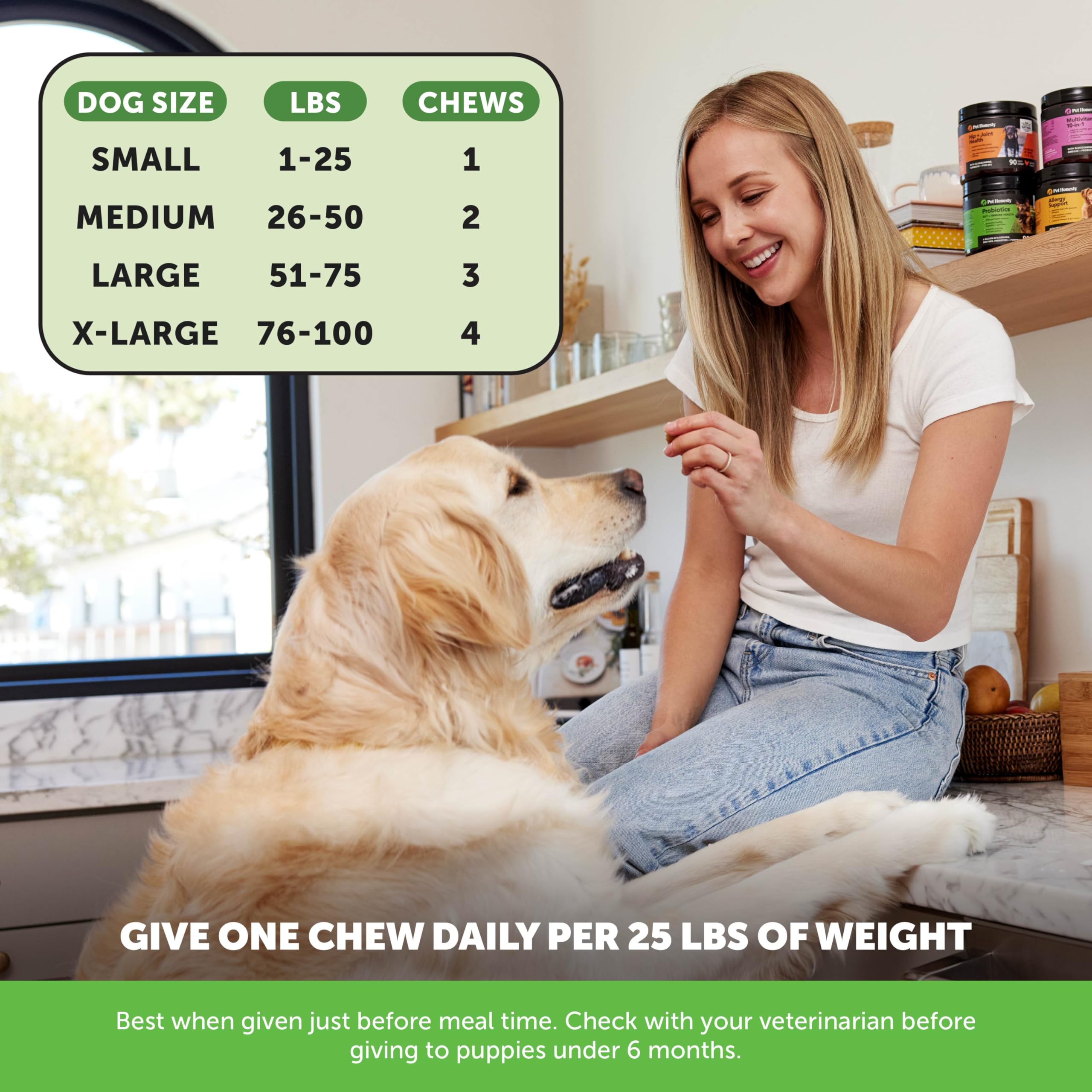 Pet Honesty neutralizador de orina para perros, enzimas digestivas, mejor absorción de nutrientes.