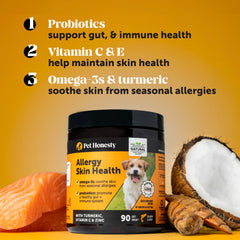 Pet Honesty probióticos para digestión equilibrada y sistema inmune.