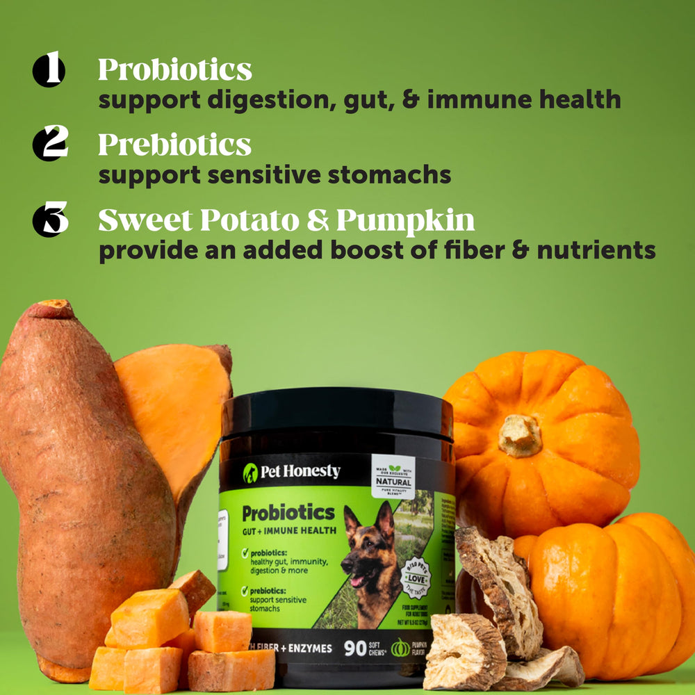 Pet Honesty: masticables de papaya para digestión saludable.