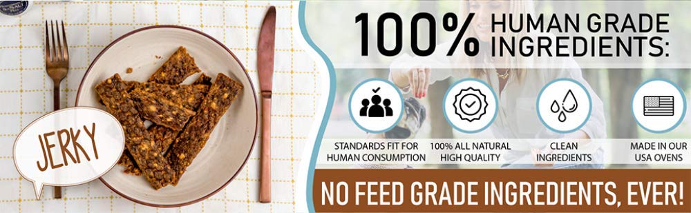 Pet Jerky Factory grain-free ingredients for easy digestion and variety.