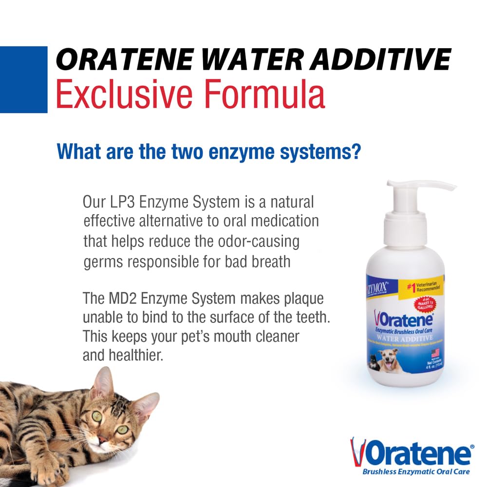 Zymox Oratene aplicación simple para rutina de cuidado bucal diario.