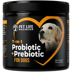 Pet Life Maximizer 7 en 1 probiótico para perros: polvo sobre la comida para digestión equilibrada