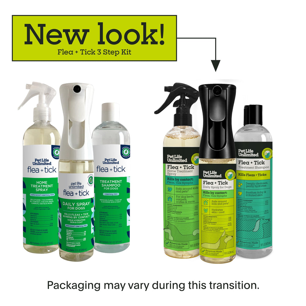 Pet Life Unlimited Kit: spray para el hogar que protege muebles y camas contra pulgas.