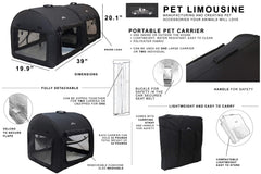 Pet Limousine dos niveles para perros y gatos ideal en casa