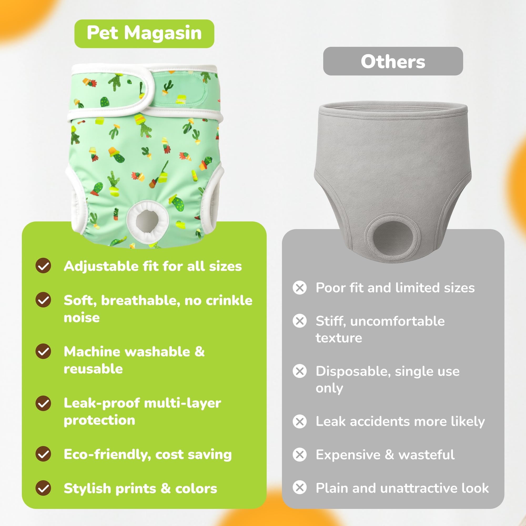 Pet Magasin pañales para viajes — cambio rápido y limpieza sencilla.