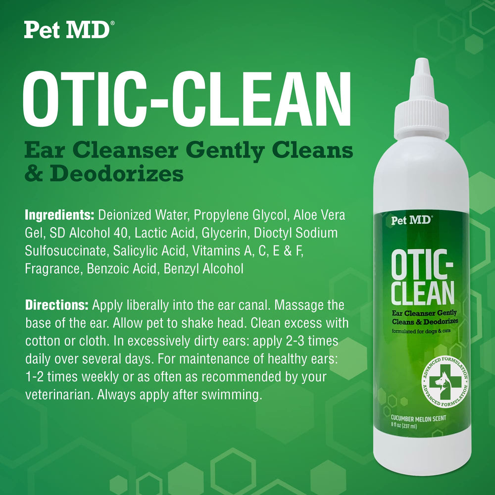 Pet MD Otic Clean oreja limpia para mascota cómoda