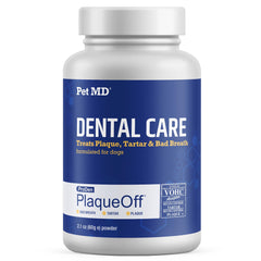 Polvo dental Pet MD Proden PlaqueOff para perro, facilita la limpieza diaria