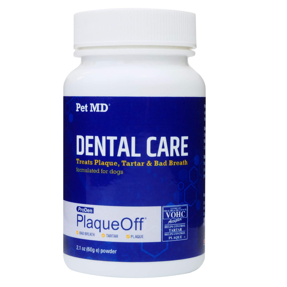 Sin conservantes artificiales en Pet MD Proden PlaqueOff para perro