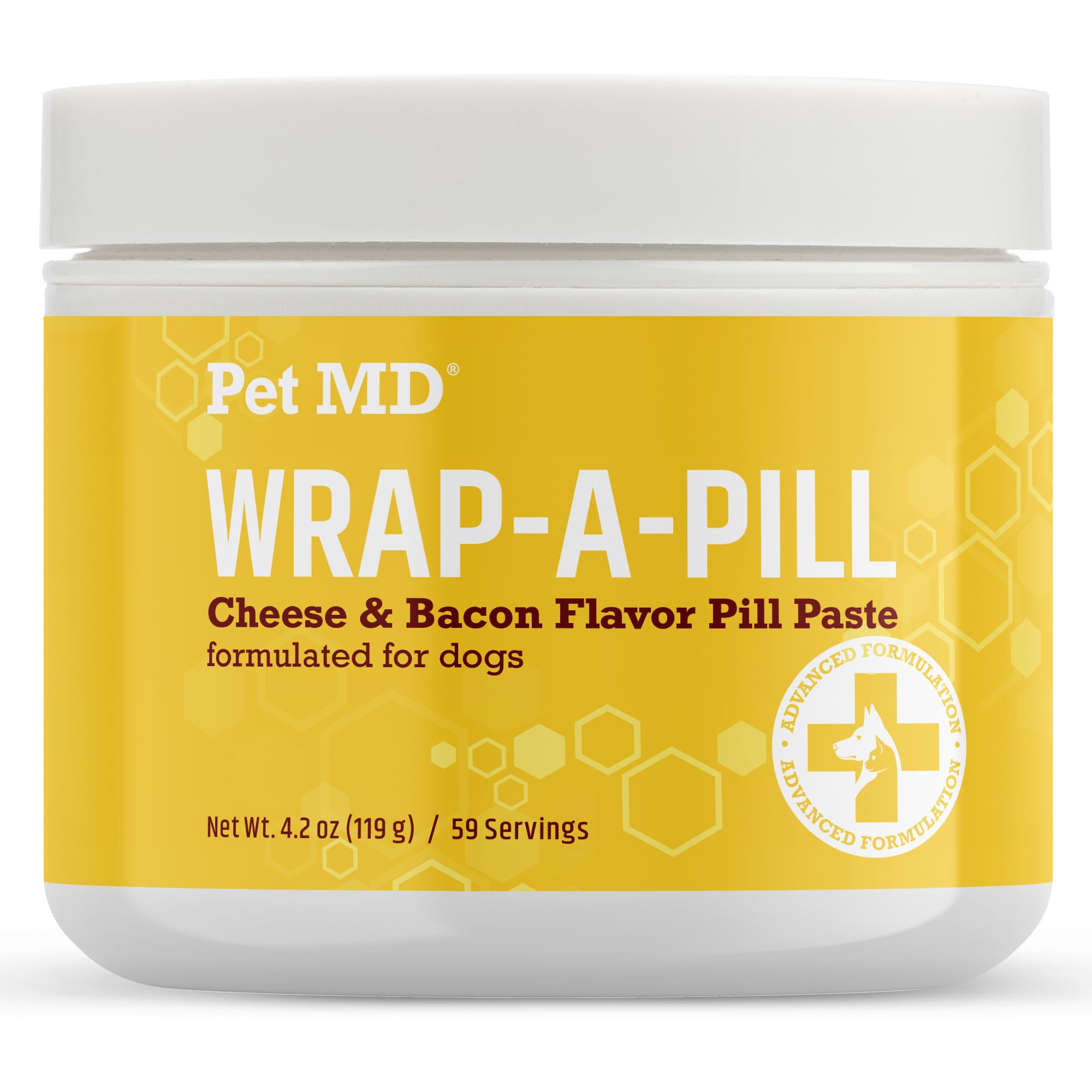 Pet MD Wrap A Pill pasta cremosa de queso y bacon para ocultar pastillas