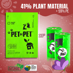 Pet N Pet bolsas compatibles con dispensadores para un uso cómodo.