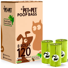 Bolsas PET N PET para perros, 120 unidades, utiles para paseos y limpieza
