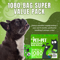 PET N PET bolsas sin olor para paseos diarios y limpieza suave.